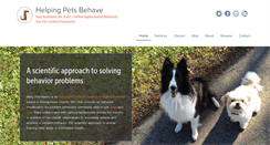 Desktop Screenshot of helpingpetsbehave.com